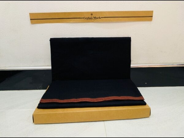 Ceylon Mark Black Copper Border Sarong